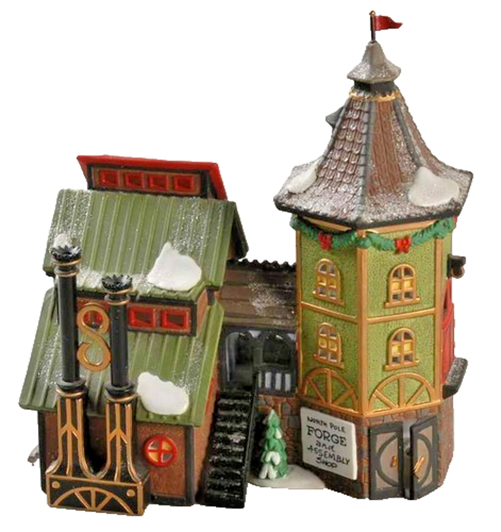 Dept 56 North Pole Series Elfin Forge & Assembly Shop 56384 W/Box NO Light